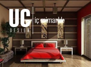 Kırmızı Yatak Odası Dekorasyonu